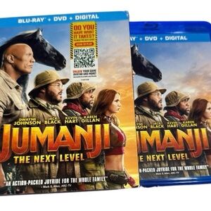 🎬 7 MOVIES/$50 • Jumanji: The Next Level Blu-ray + DVD • Action Comedy